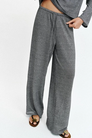 Брюки прямого кроя в деревенском стиле- Заказать в России