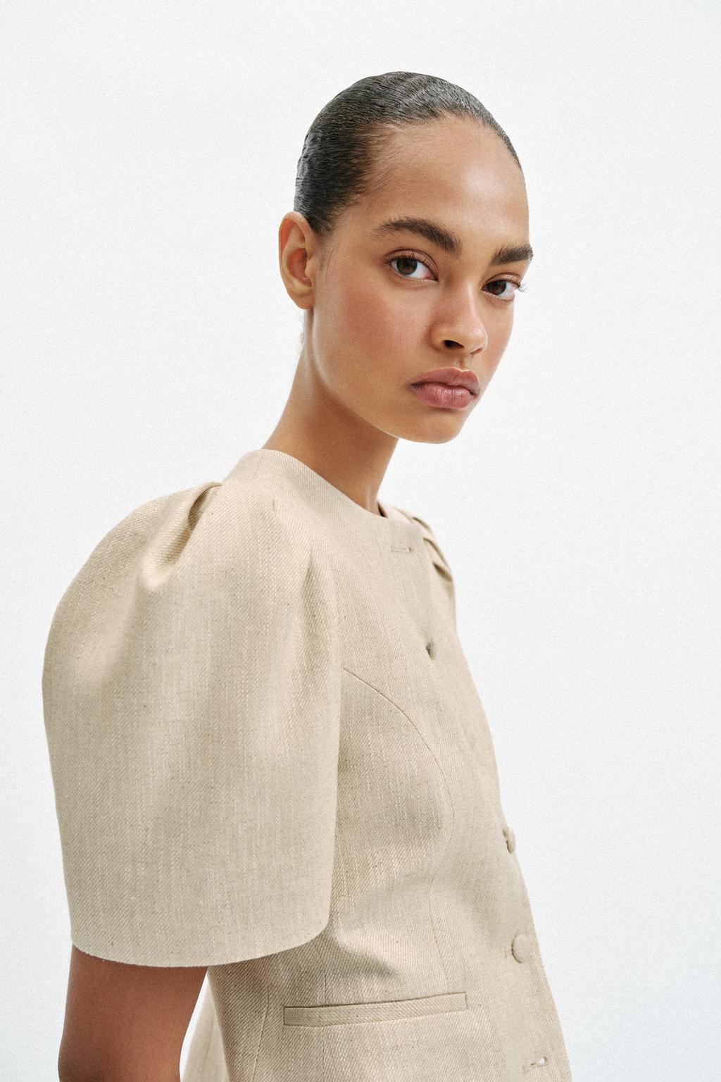 БЛЕЙЗЕР С КОРОТКИМИ РУКАВАМИ-БУФ