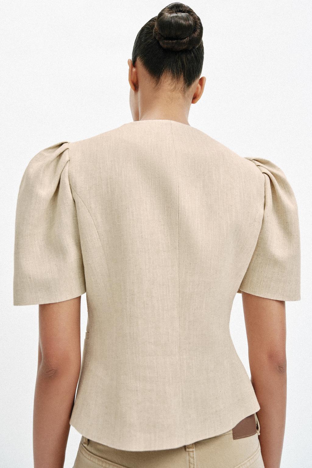 БЛЕЙЗЕР С КОРОТКИМИ РУКАВАМИ-БУФ