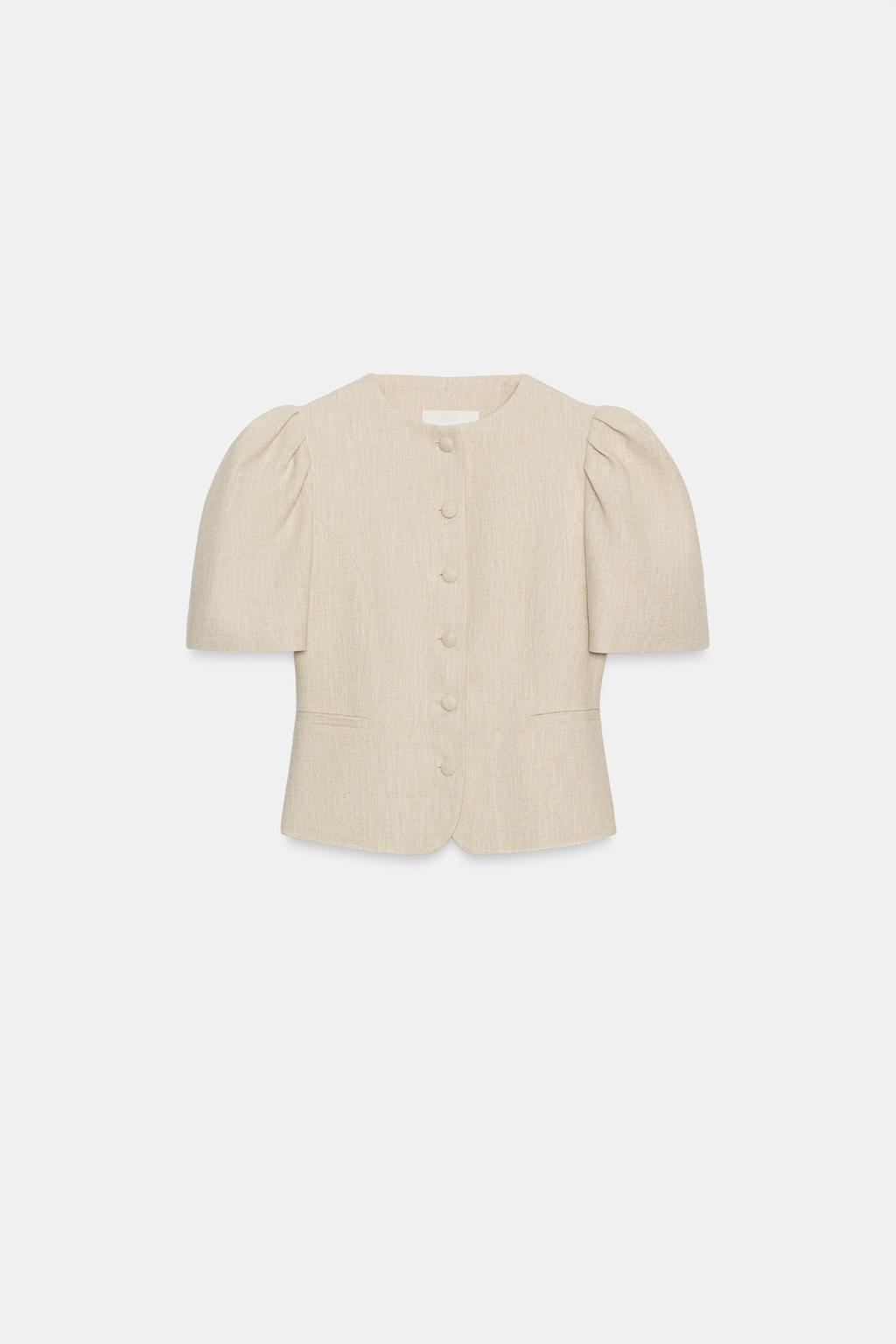 БЛЕЙЗЕР С КОРОТКИМИ РУКАВАМИ-БУФ