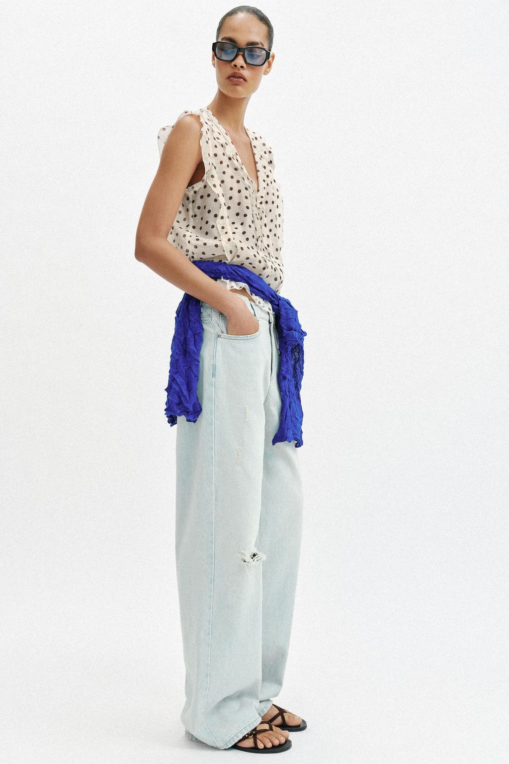 БЛУЗА В ГОРОШЕК