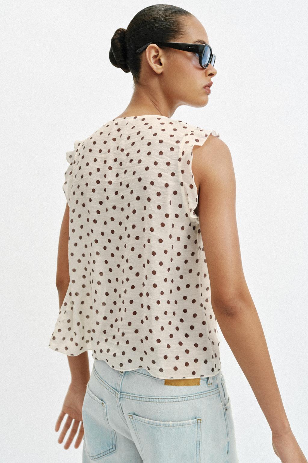 БЛУЗА В ГОРОШЕК