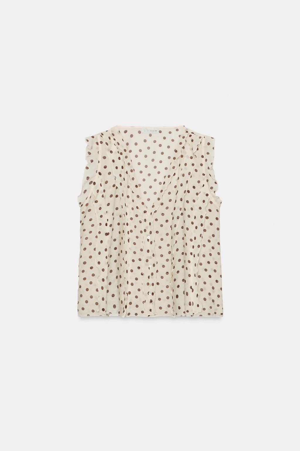 БЛУЗА В ГОРОШЕК