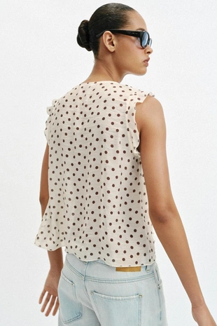 Блуза в горошек- Заказать в России