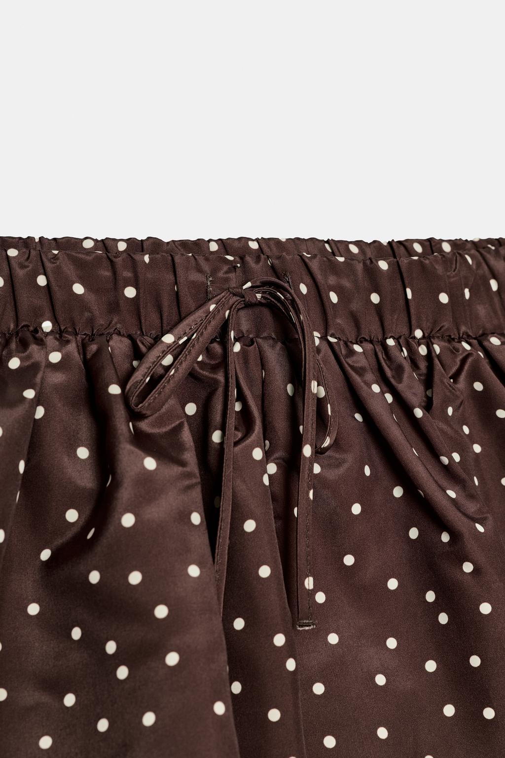 ЮБКА-ШОРТЫ-БАЛЛОН В ГОРОШЕК