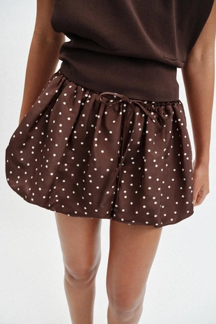 Юбка-шорты-баллон в горошек- Заказать в России