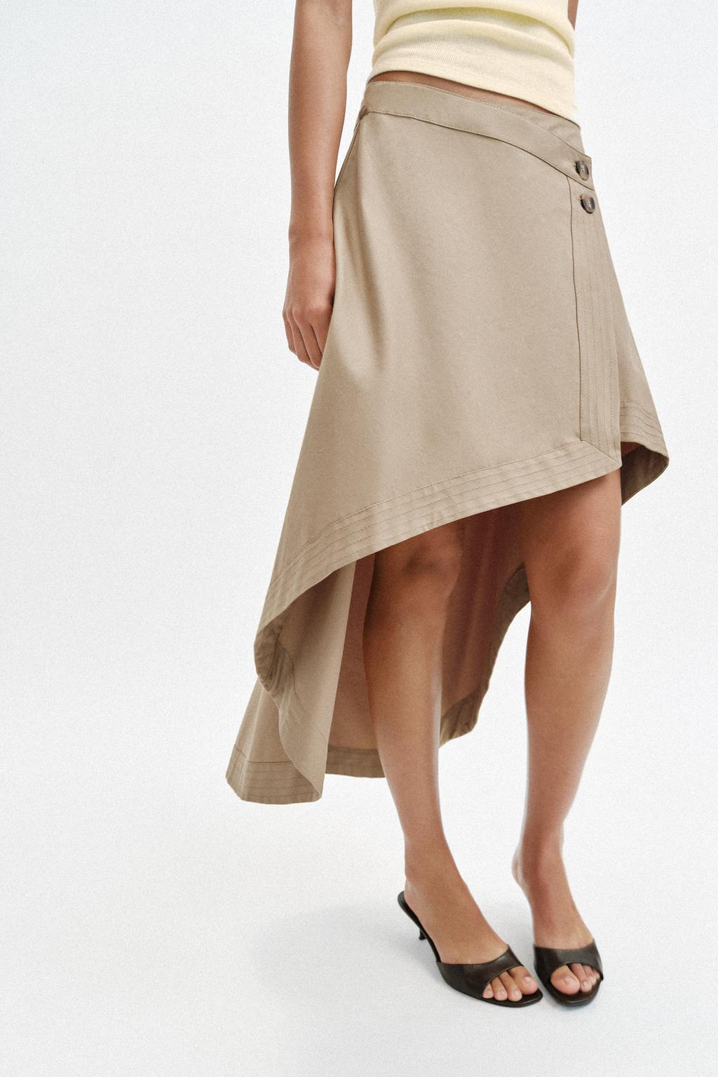 ЮБКА МИДИ АСИММЕТРИЧНОГО КРОЯ