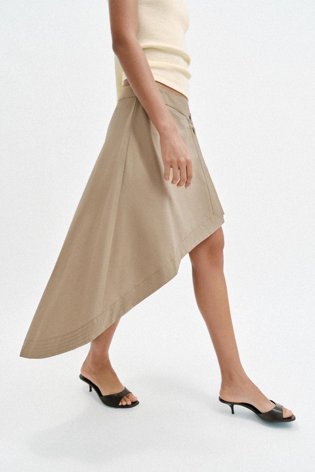 ЮБКА МИДИ АСИММЕТРИЧНОГО КРОЯ