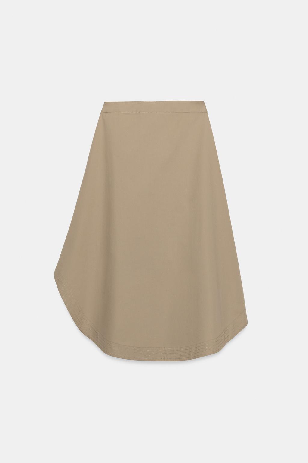 ЮБКА МИДИ АСИММЕТРИЧНОГО КРОЯ