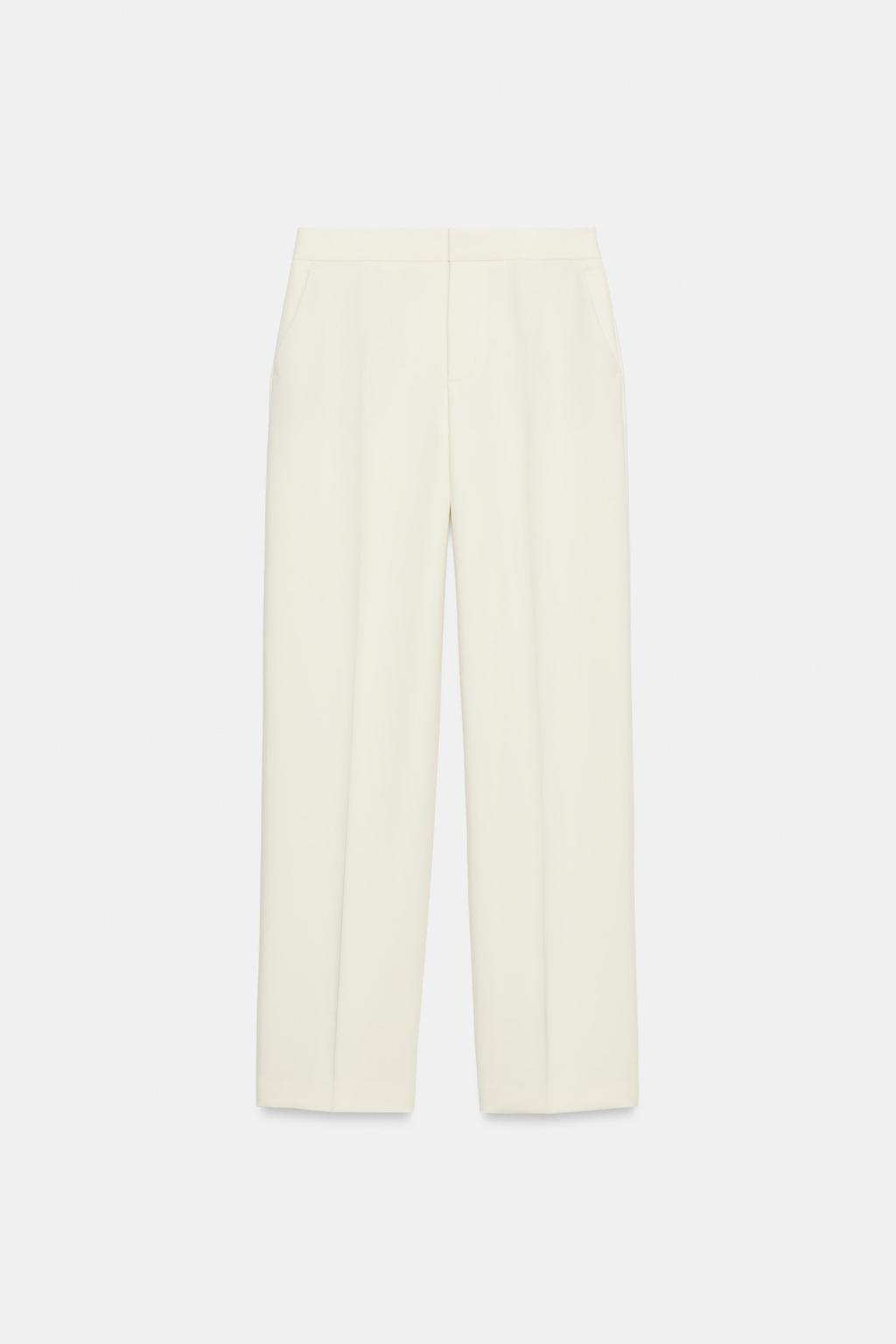 БРЮКИ ПРЯМОГО КРОЯ С ВЫСОКОЙ ПОСАДКОЙ