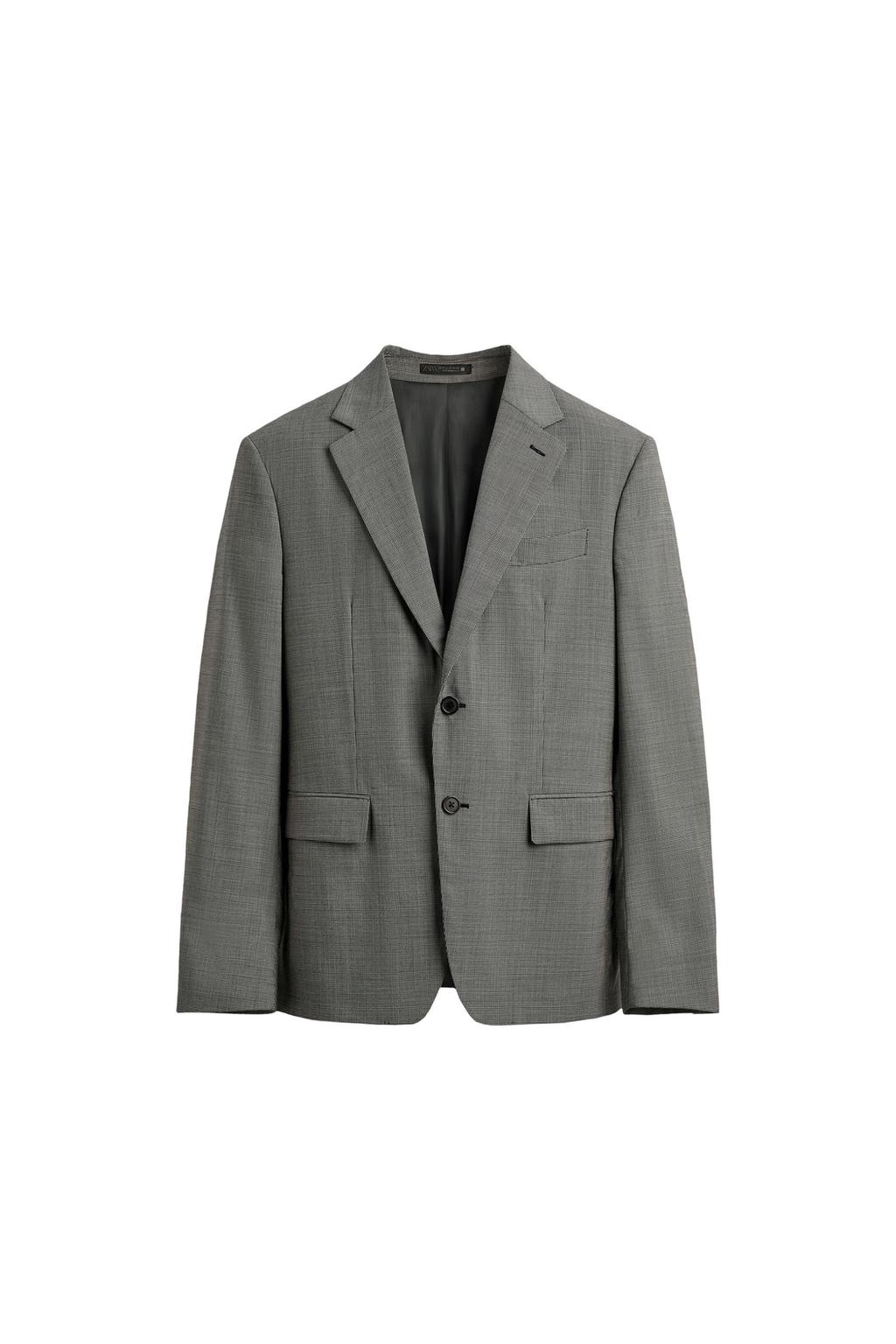 КОСТЮМНЫЙ БЛЕЙЗЕР ИЗ СМЕСОВОЙ ШЕРСТИ В КЛЕТКУ