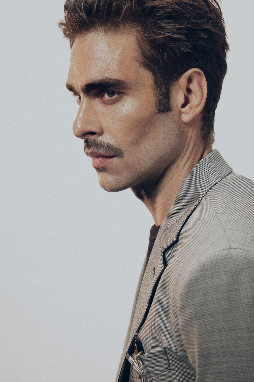 КОСТЮМНЫЕ БРЮКИ В КЛЕТКУ ИЗ СМЕСОВОЙ ШЕРСТИ