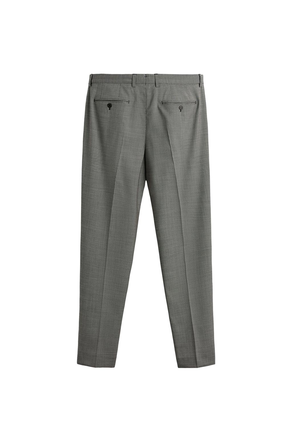 КОСТЮМНЫЕ БРЮКИ В КЛЕТКУ ИЗ СМЕСОВОЙ ШЕРСТИ