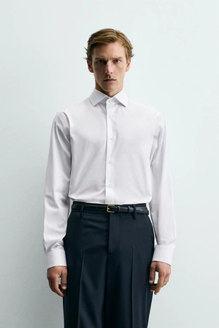 Рубашка Regular Fit из хлопка- Заказать в России