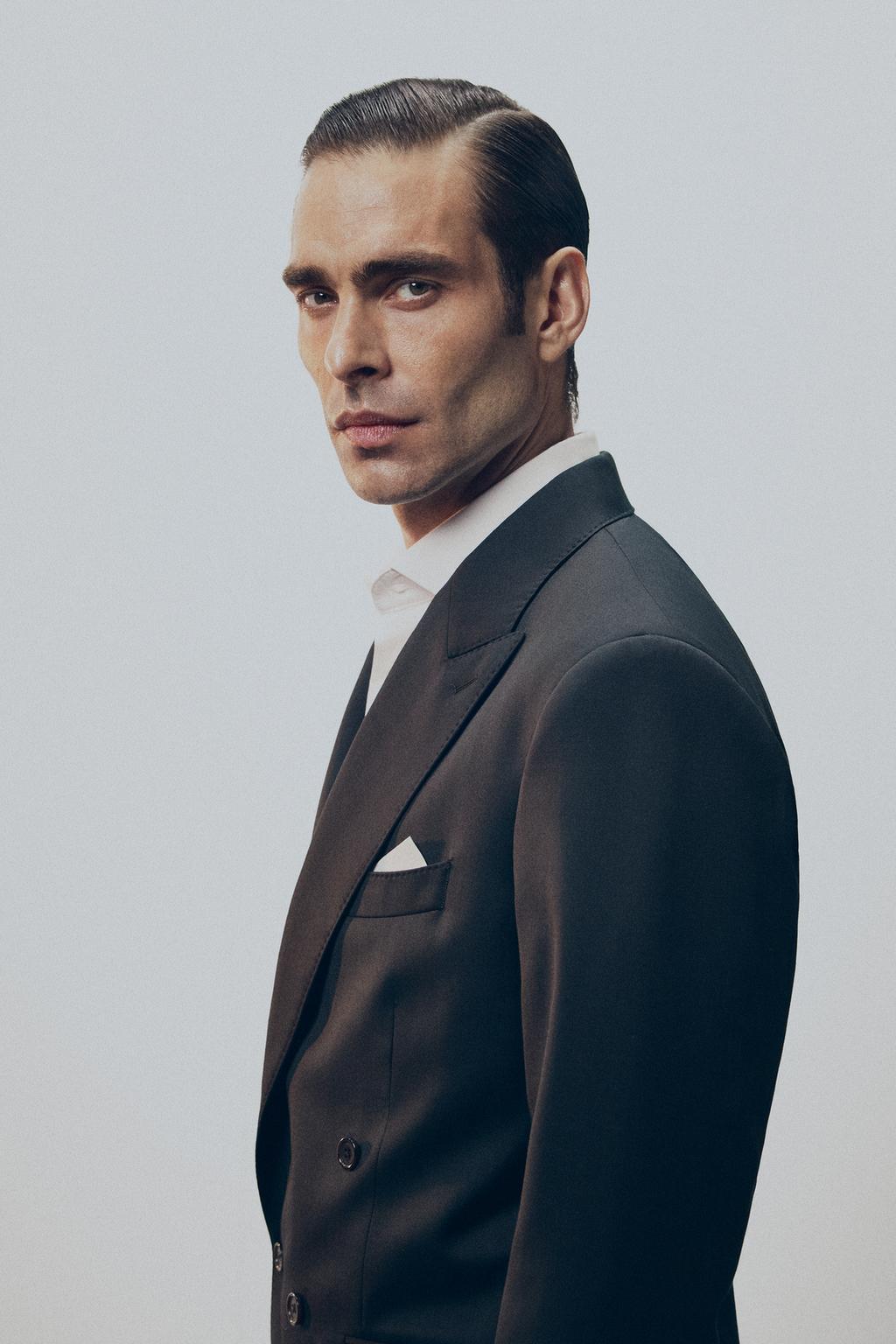 КОСТЮМНЫЕ БРЮКИ ИЗ 100% ШЕРСТИ С ЗАЩИПАМИ