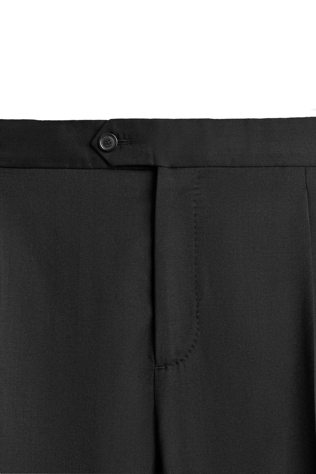 КОСТЮМНЫЕ БРЮКИ ИЗ 100% ШЕРСТИ С ЗАЩИПАМИ