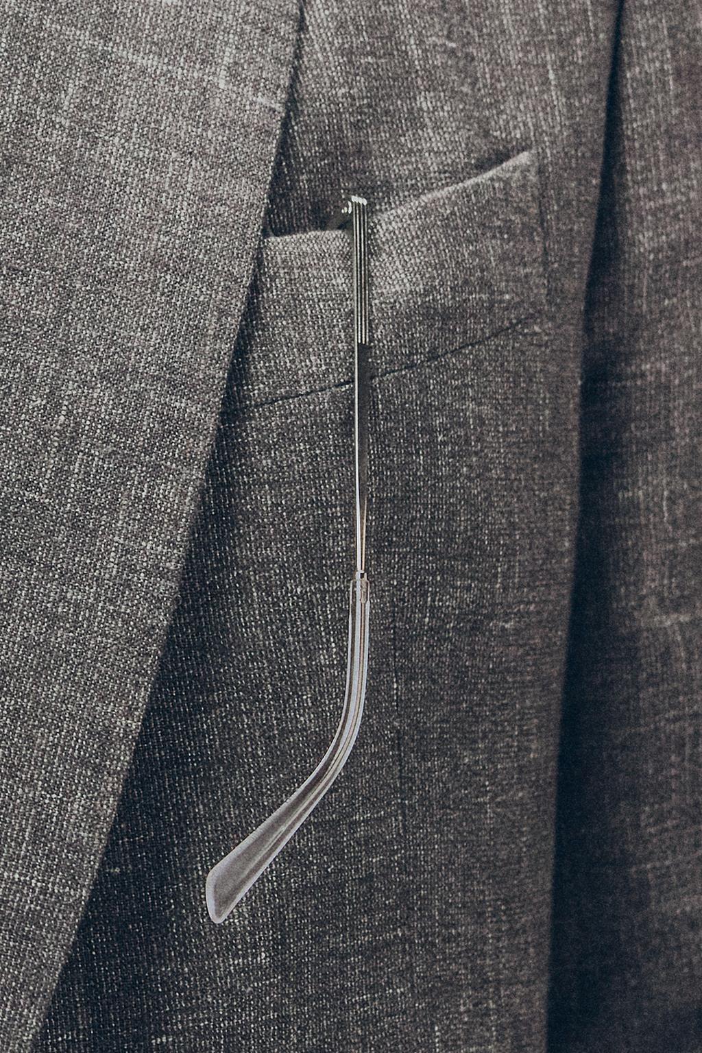 КОСТЮМНЫЕ БРЮКИ КЛАССИЧЕСКОГО КРОЯ ИЗ РЕЛЬЕФНОЙ ТКАНИ