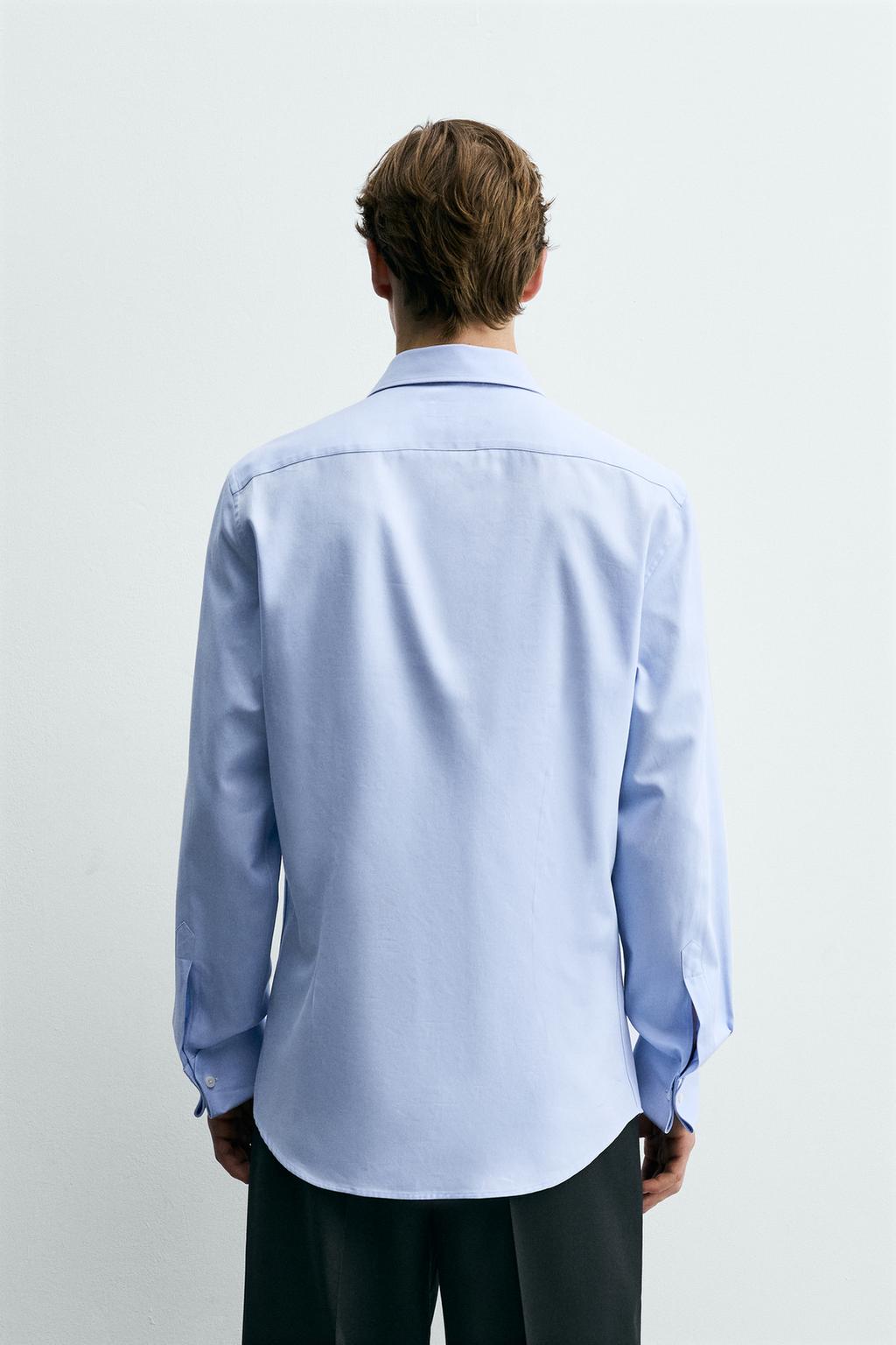 РУБАШКА SLIM FIT С ДВОЙНЫМИ МАНЖЕТАМИ