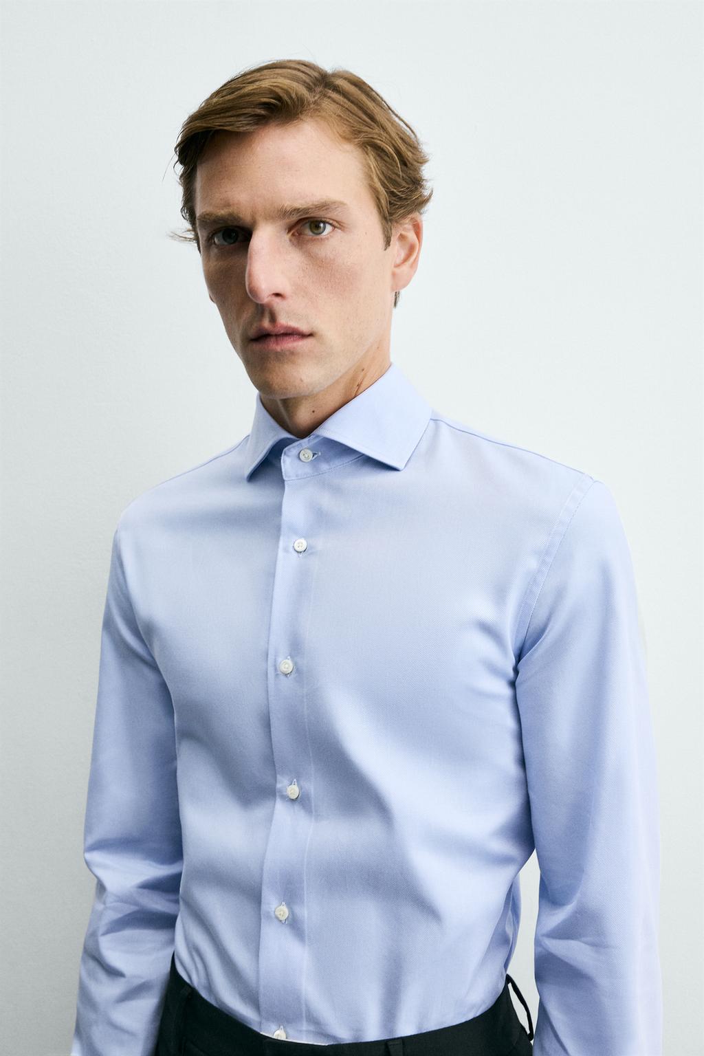 РУБАШКА SLIM FIT С ДВОЙНЫМИ МАНЖЕТАМИ