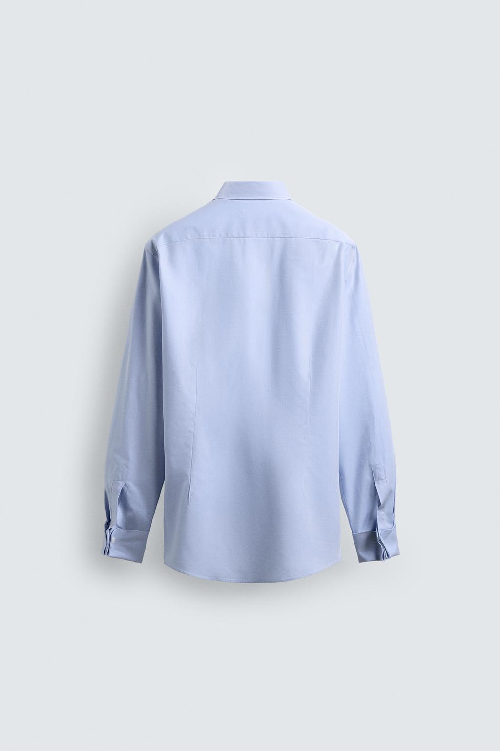 РУБАШКА SLIM FIT С ДВОЙНЫМИ МАНЖЕТАМИ