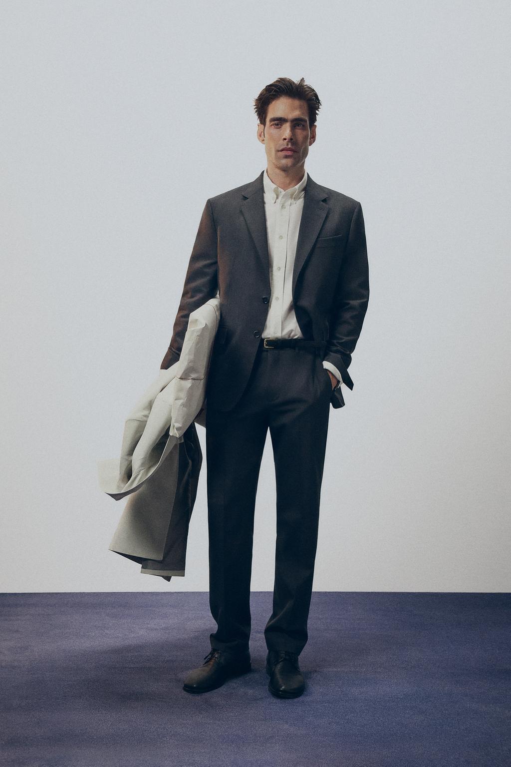 КОСТЮМНЫЕ БРЮКИ REGULAR FIT ИЗ 100% ШЕРСТИ