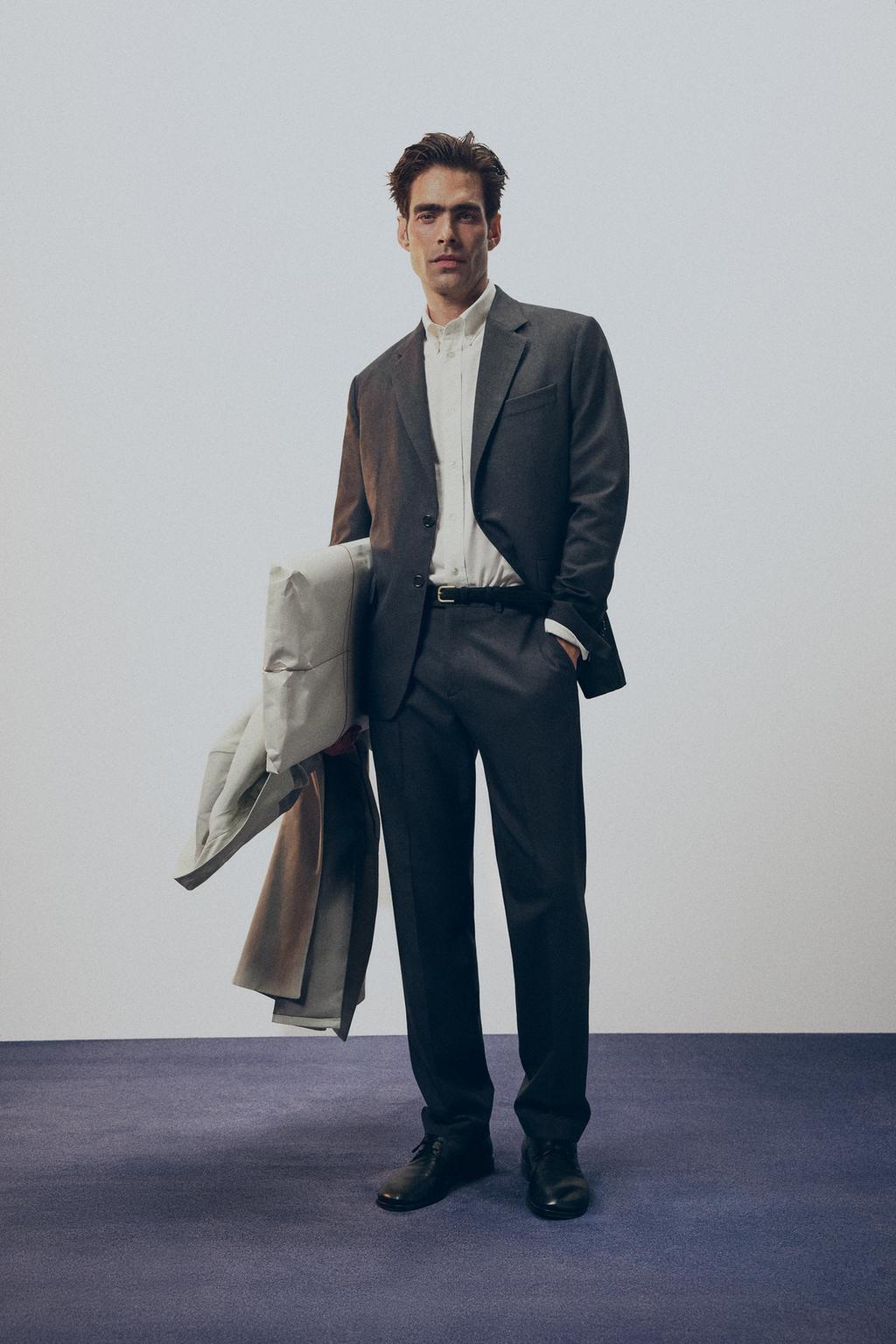 КОСТЮМНЫЕ БРЮКИ REGULAR FIT ИЗ 100% ШЕРСТИ