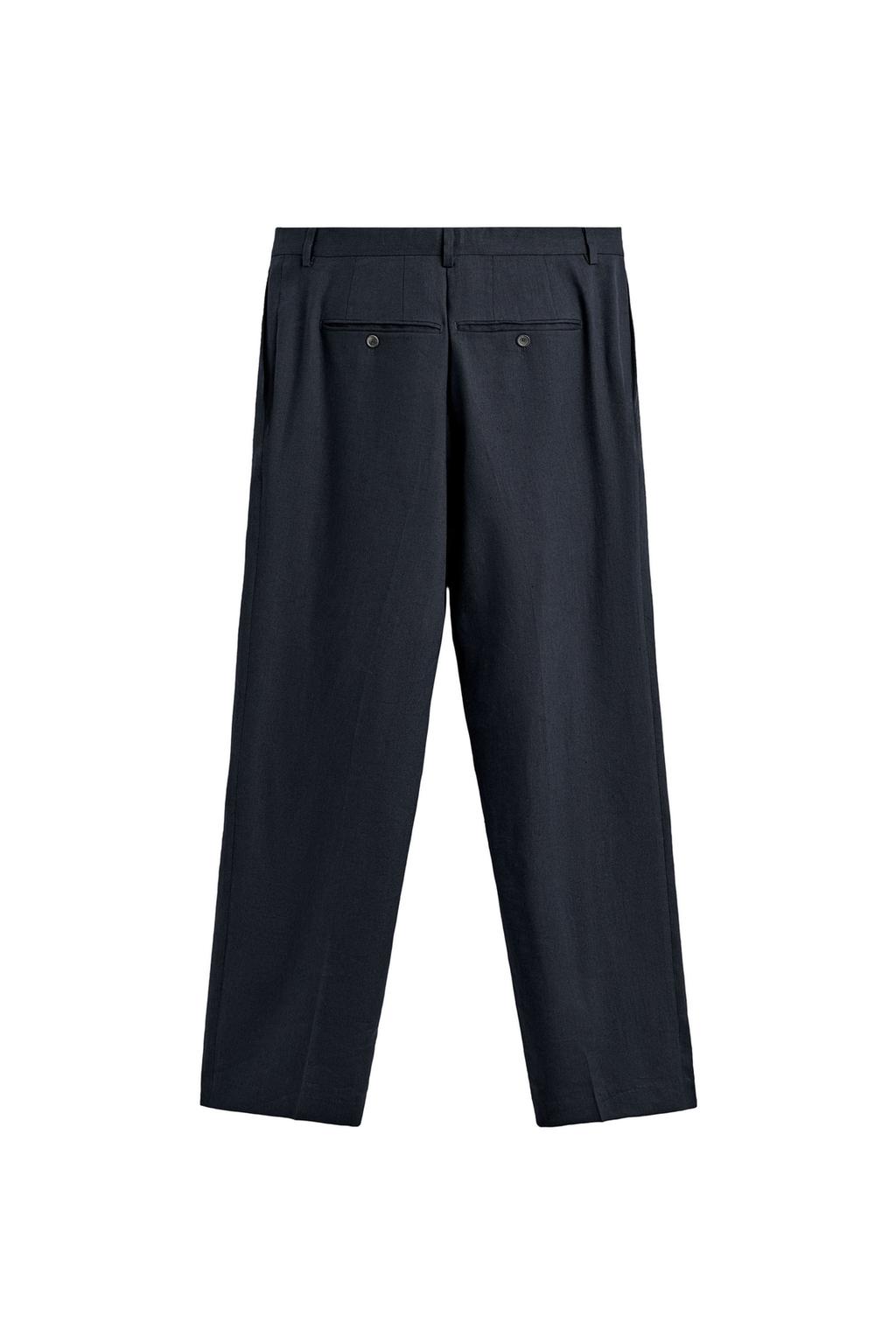 БРЮКИ RELAXED FIT ИЗ 100% ШЕРСТИ С ЗАЩИПАМИ