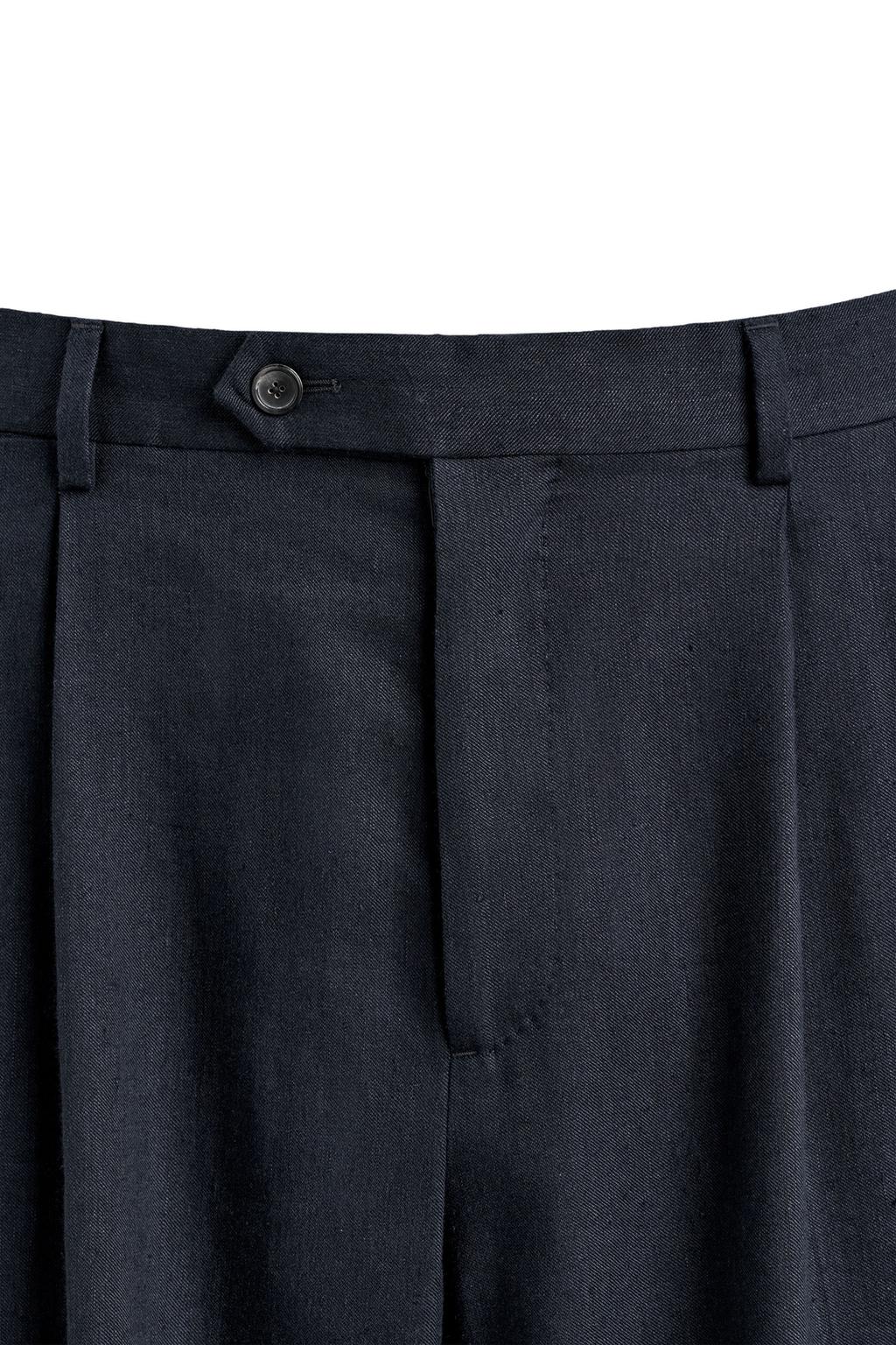 БРЮКИ RELAXED FIT ИЗ 100% ШЕРСТИ С ЗАЩИПАМИ