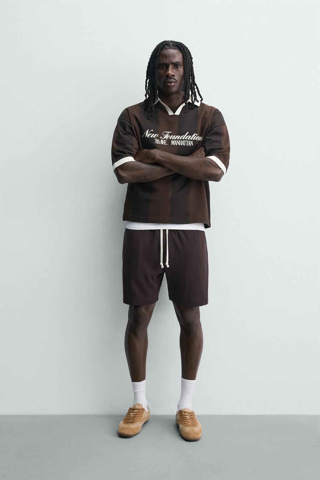 ШОРТЫ В СТИЛЕ РЕТРО ФУТБОЛ С КОНТРАСТНЫМИ ЭЛЕМЕНТАМИ