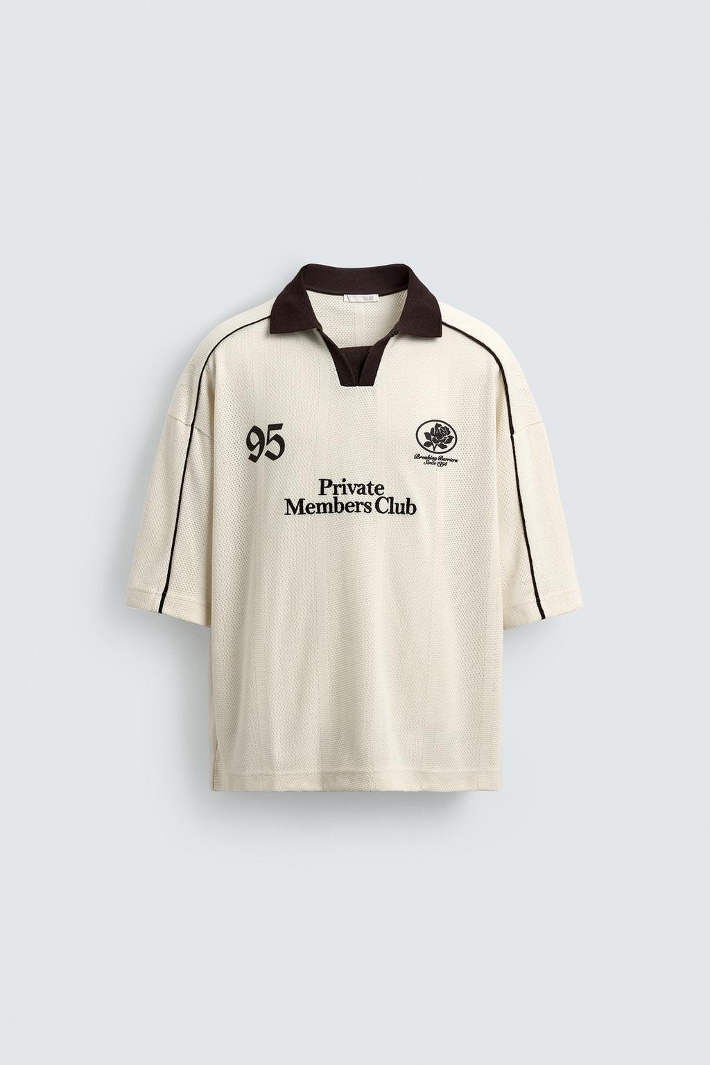 ПОЛО РЕТРО ФУТБОЛ С КОНТРАСТНОЙ ВЫШИВКОЙ