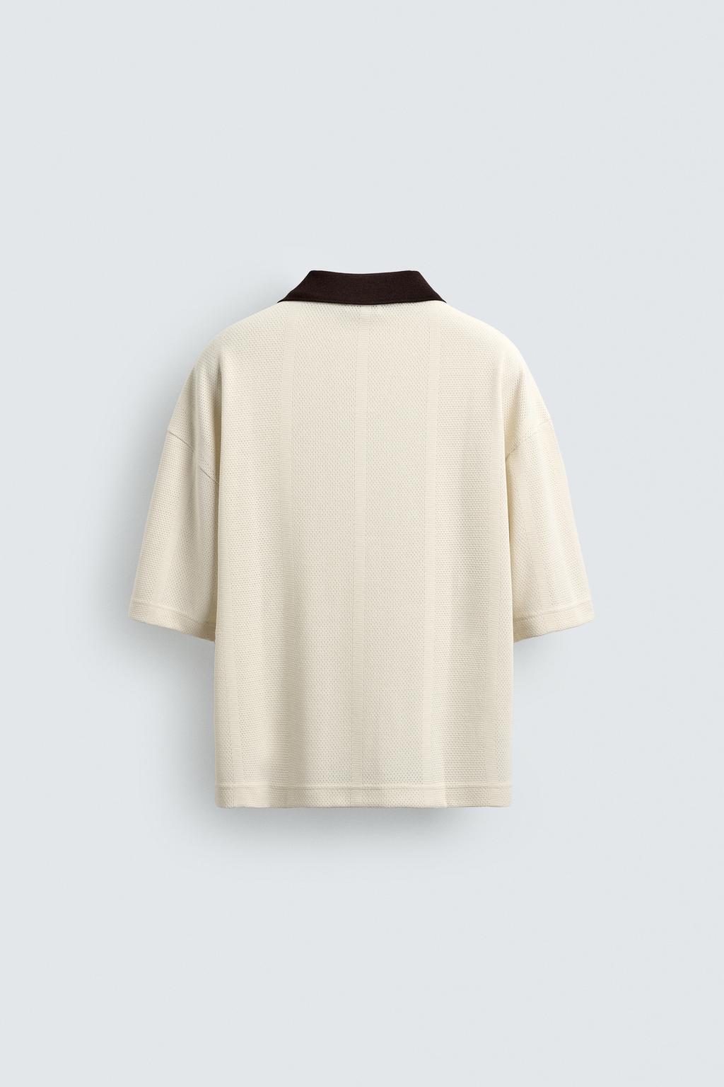 ПОЛО РЕТРО ФУТБОЛ С КОНТРАСТНОЙ ВЫШИВКОЙ