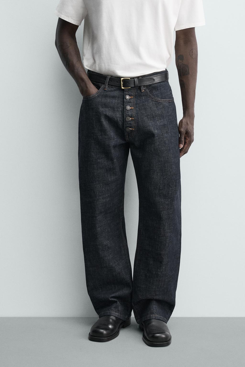 ДЖИНСЫ LOOSE FIT НА ПУГОВИЦАХ