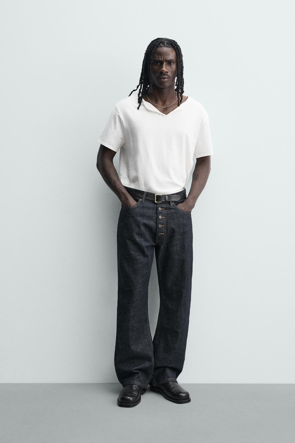 ДЖИНСЫ LOOSE FIT НА ПУГОВИЦАХ