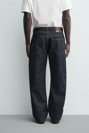 Джинсы Loose Fit на пуговицах- Заказать в России