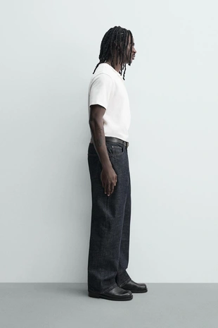 Джинсы Loose Fit на пуговицах- Заказать в России