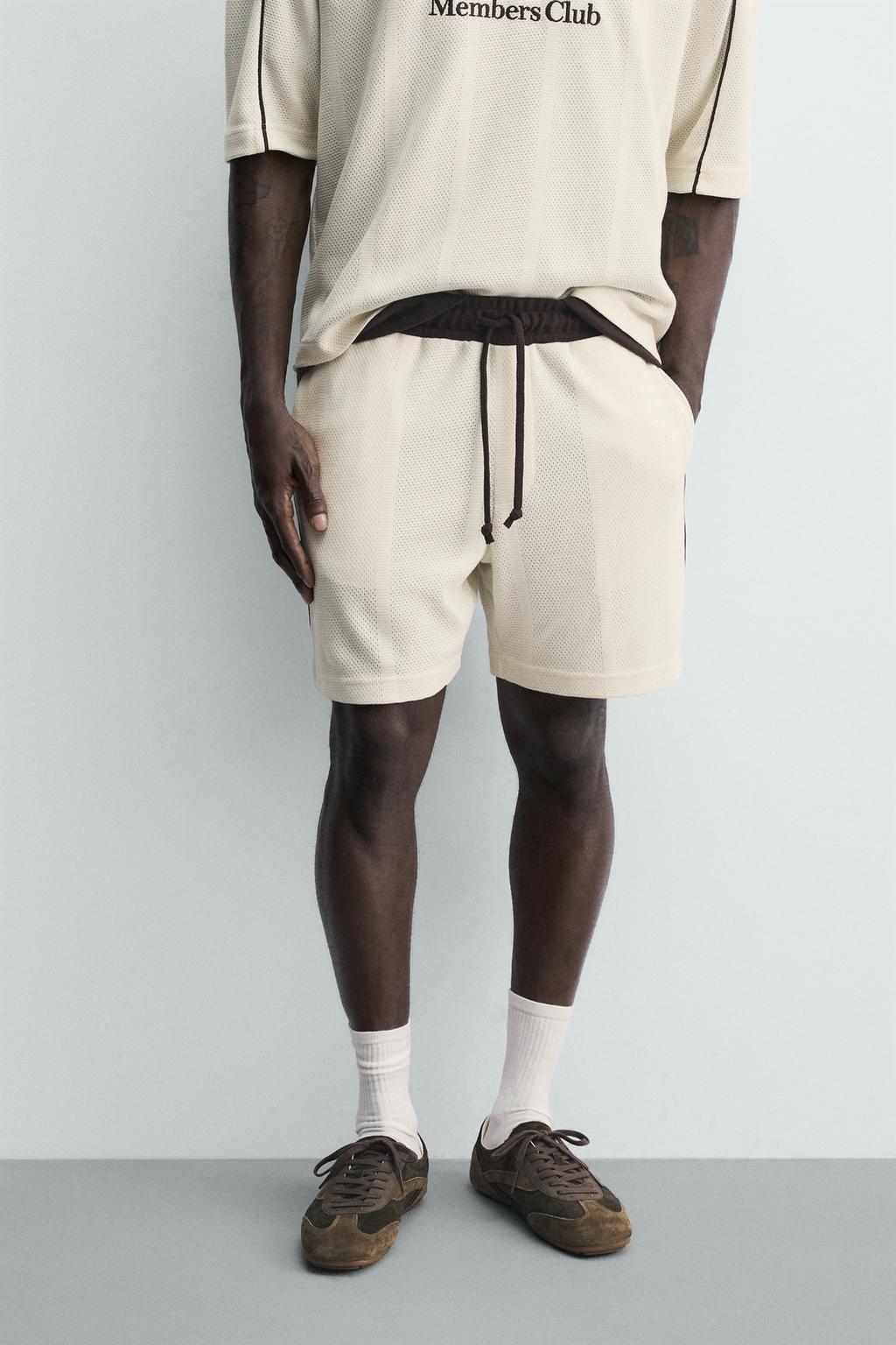 ШОРТЫ В СТИЛЕ РЕТРО ФУТБОЛ С КОНТРАСТНЫМИ ЭЛЕМЕНТАМИ