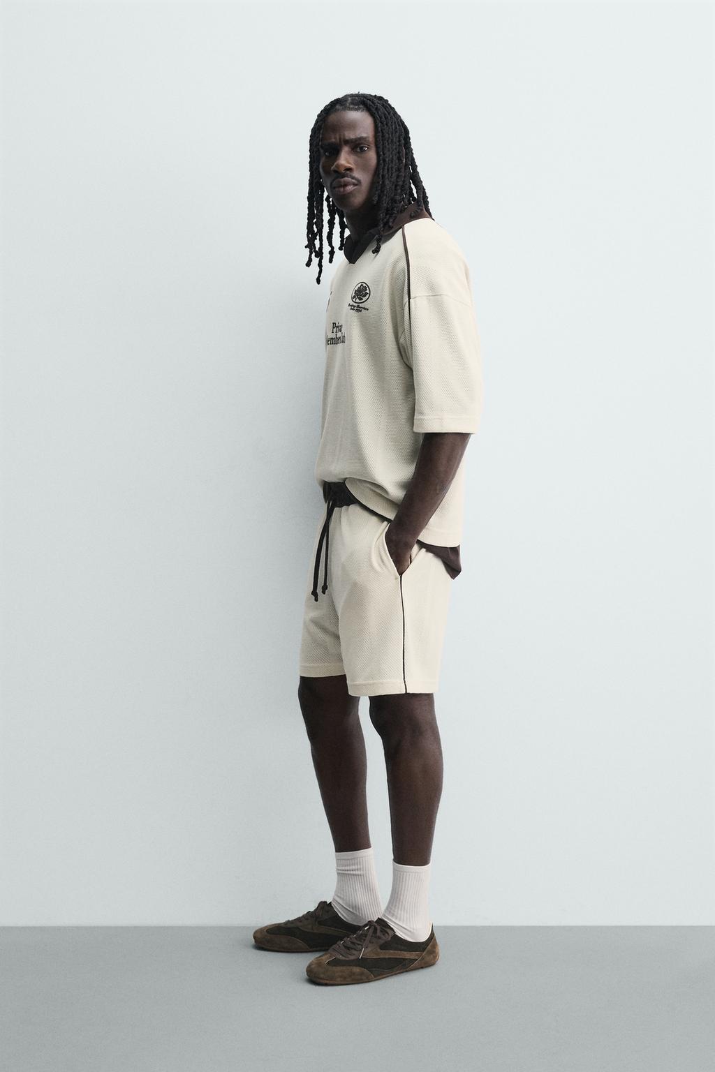 ШОРТЫ В СТИЛЕ РЕТРО ФУТБОЛ С КОНТРАСТНЫМИ ЭЛЕМЕНТАМИ