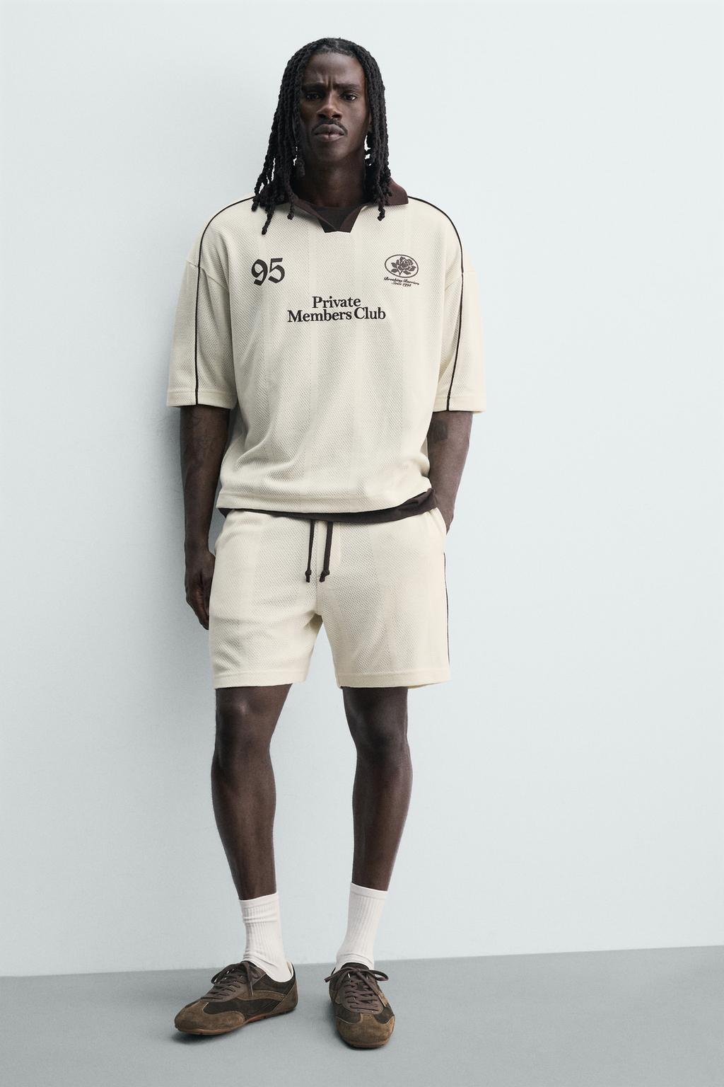 ШОРТЫ В СТИЛЕ РЕТРО ФУТБОЛ С КОНТРАСТНЫМИ ЭЛЕМЕНТАМИ