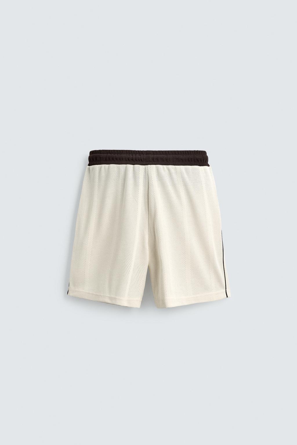 ШОРТЫ В СТИЛЕ РЕТРО ФУТБОЛ С КОНТРАСТНЫМИ ЭЛЕМЕНТАМИ