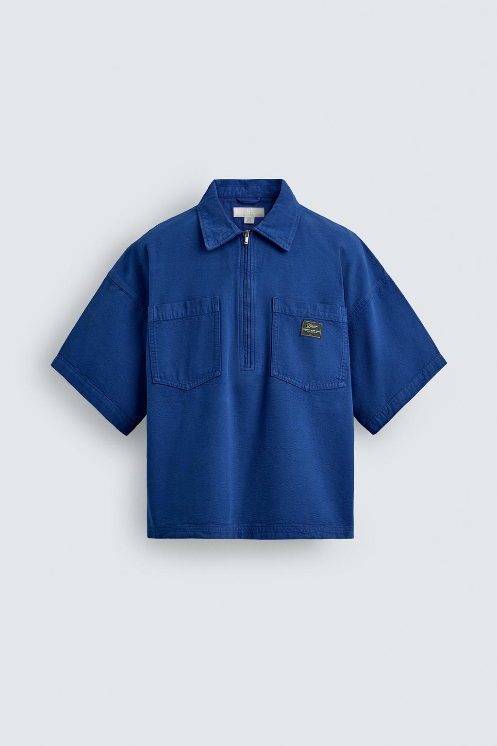 ПОЛО BOXY FIT В ПОЛОСКУ С ЭФФЕКТОМ ПОТЕРТОСТИ