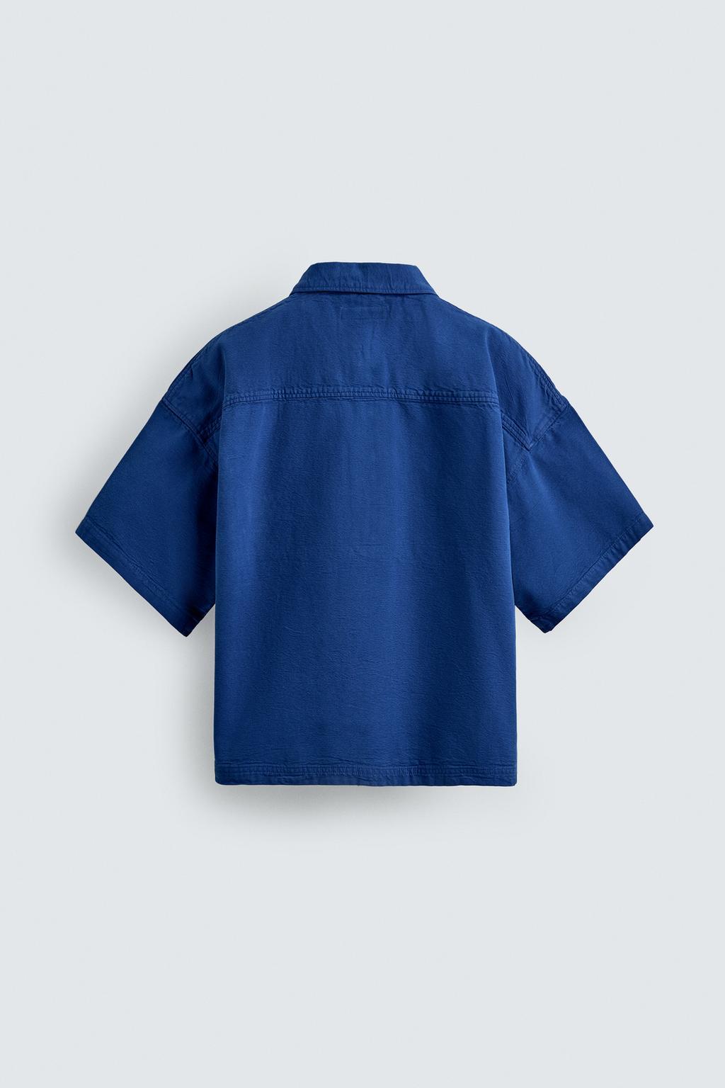 ПОЛО BOXY FIT В ПОЛОСКУ С ЭФФЕКТОМ ПОТЕРТОСТИ