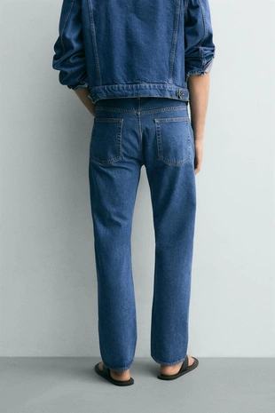 Джинсы Straight длиной до щиколотки- Заказать в России