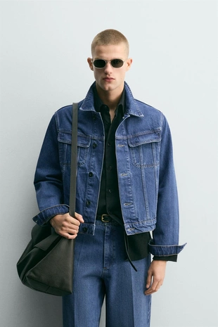 Джинсовая куртка свободного кроя- Заказать в России