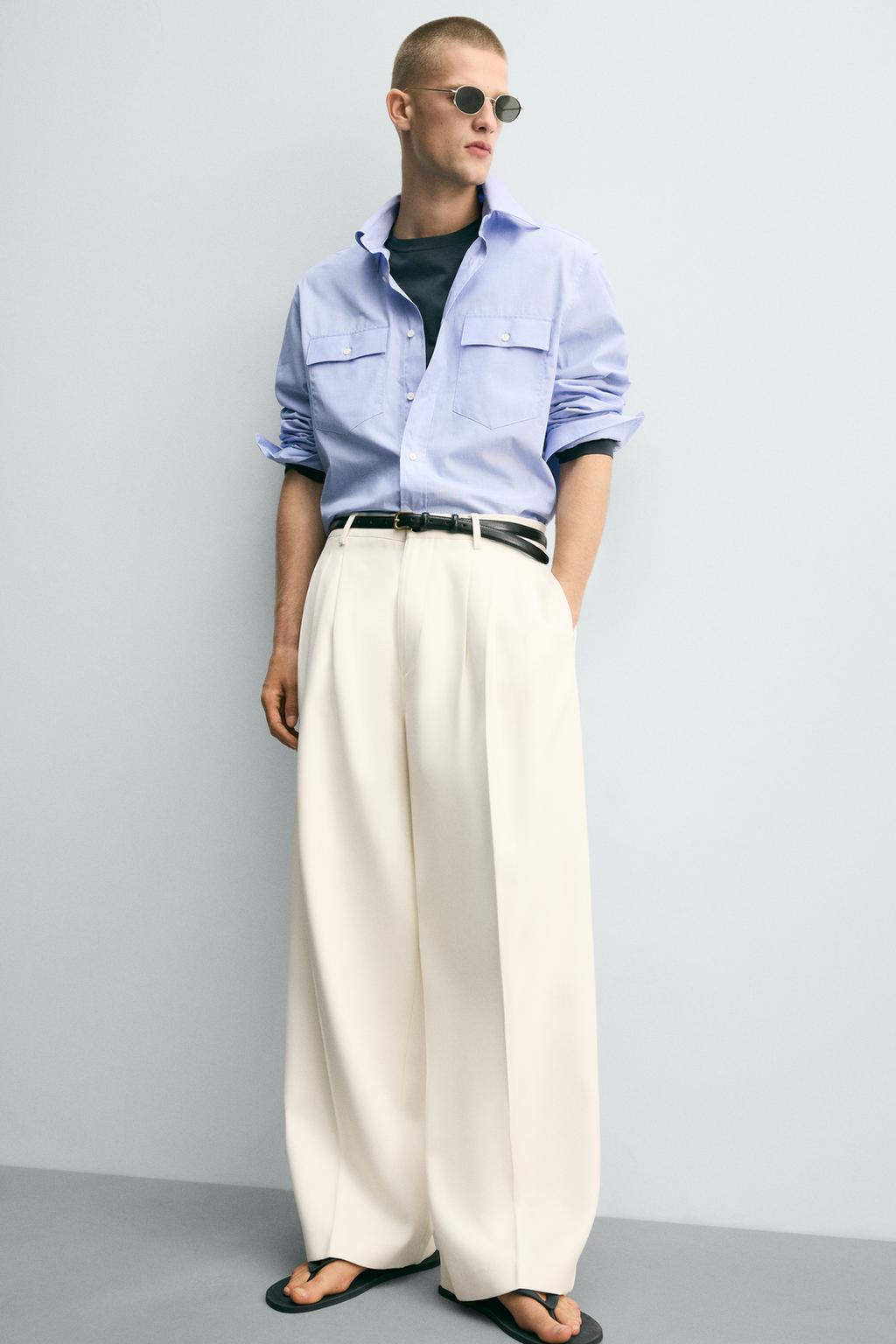 РУБАШКА СВОБОДНОГО КРОЯ С КАРМАНАМИ