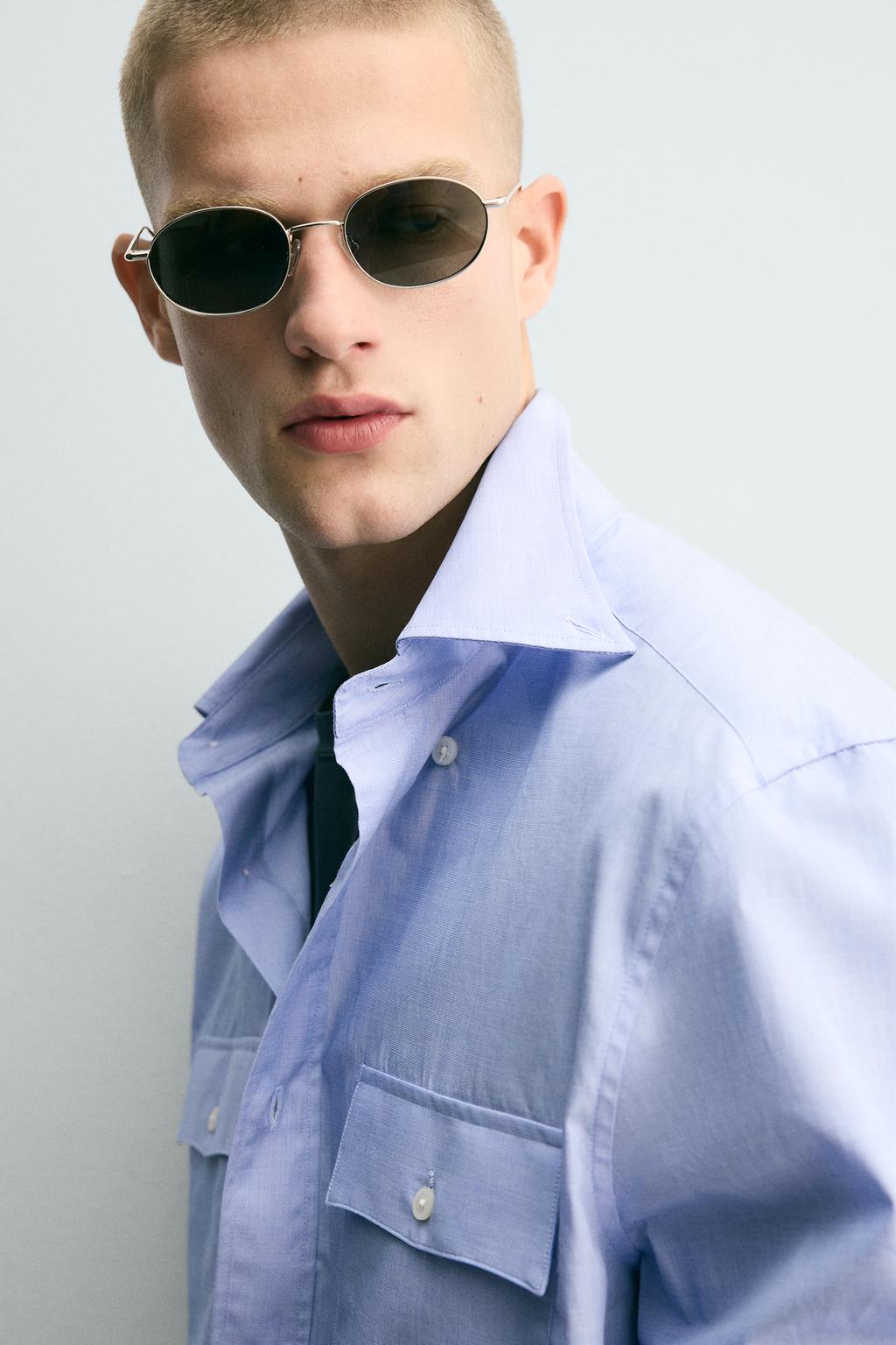 РУБАШКА СВОБОДНОГО КРОЯ С КАРМАНАМИ