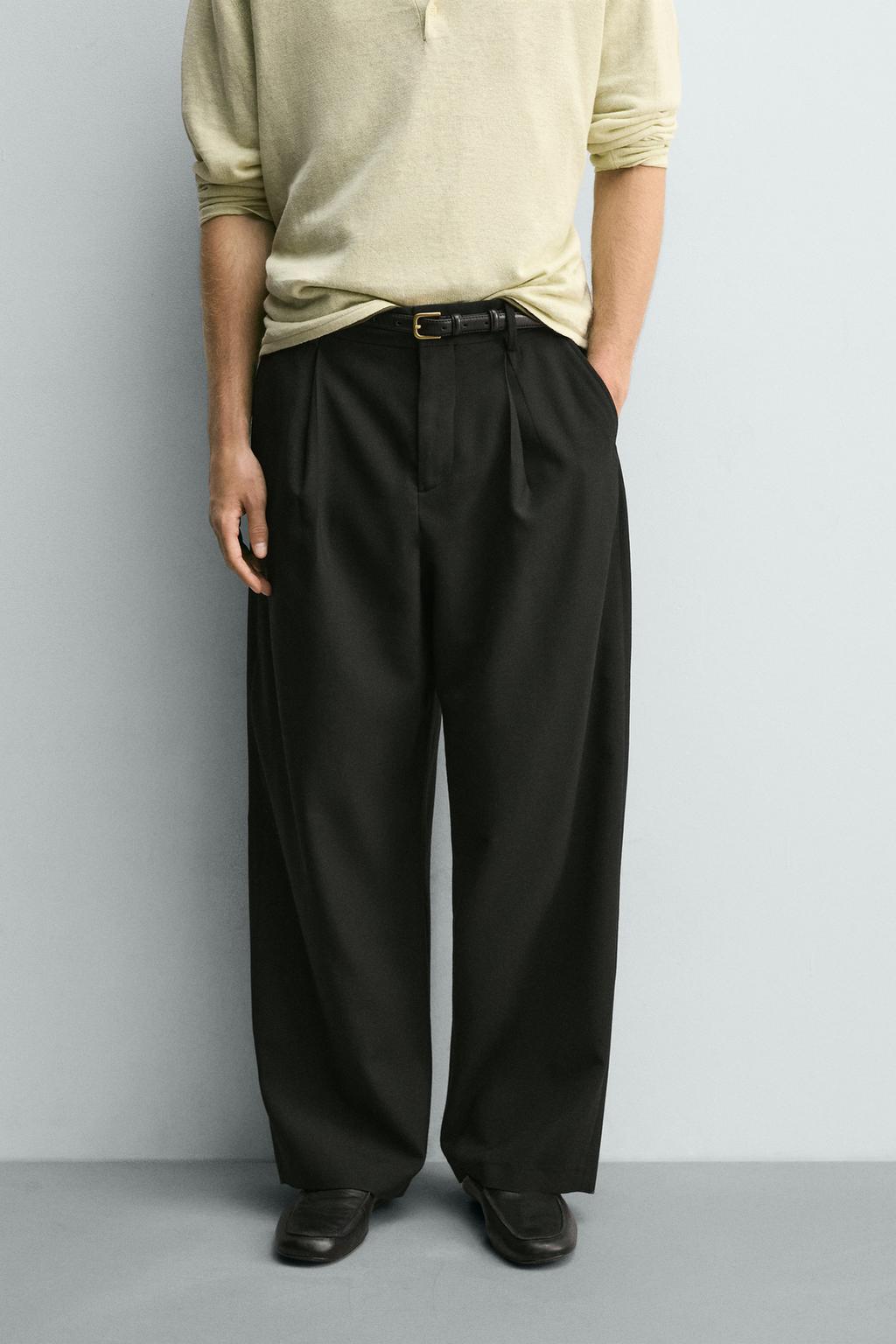 БРЮКИ RELAXED FIT СО СКЛАДКАМИ