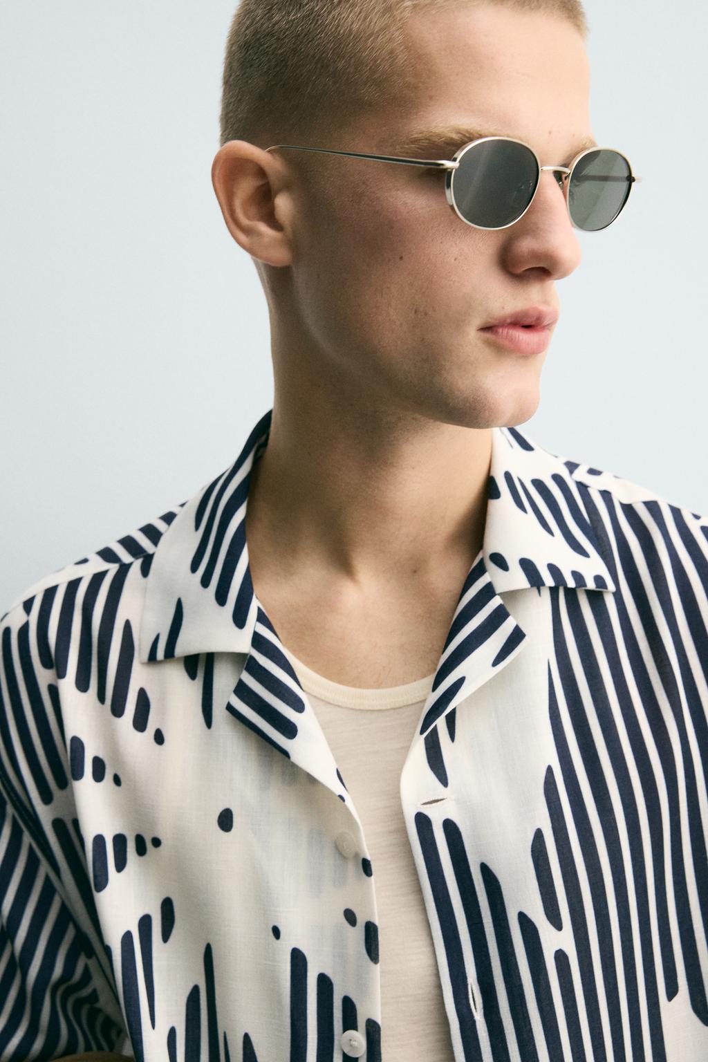 РУБАШКА BOXY FIT В ПОЛОСКУ