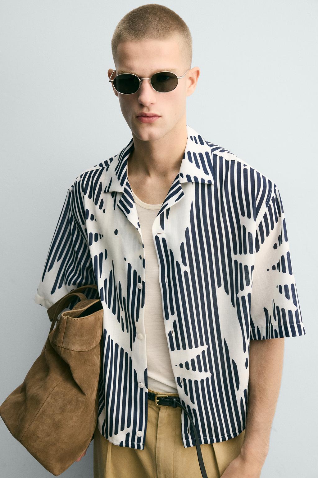 РУБАШКА BOXY FIT В ПОЛОСКУ