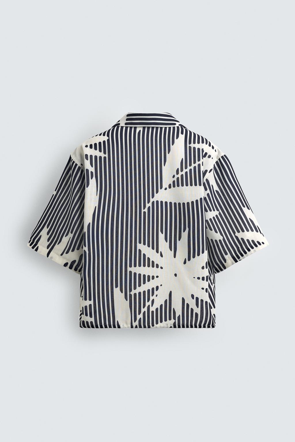 РУБАШКА BOXY FIT В ПОЛОСКУ