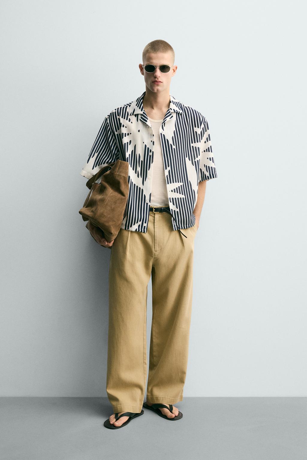 РУБАШКА BOXY FIT В ПОЛОСКУ